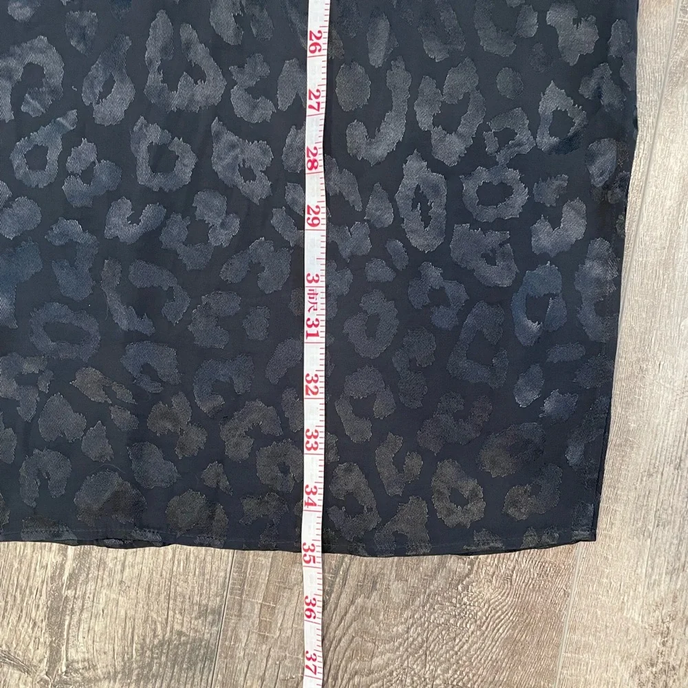 Express Black Leopard Dress size L - Picture 12 of 15